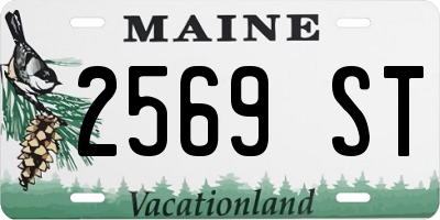 ME license plate 2569ST