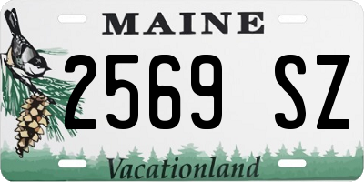 ME license plate 2569SZ