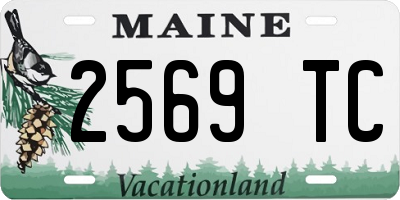 ME license plate 2569TC