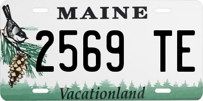 ME license plate 2569TE