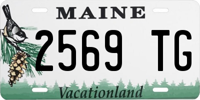 ME license plate 2569TG