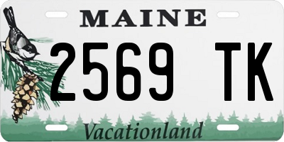 ME license plate 2569TK