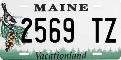 ME license plate 2569TZ
