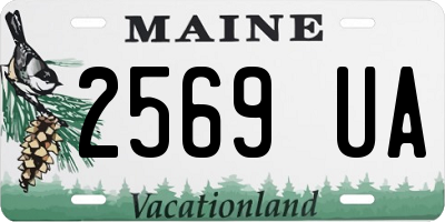 ME license plate 2569UA