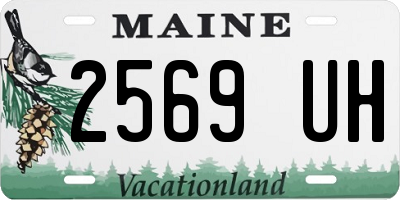 ME license plate 2569UH