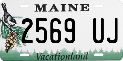 ME license plate 2569UJ