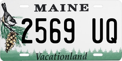 ME license plate 2569UQ