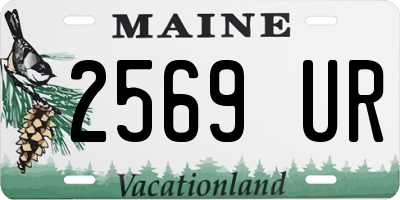 ME license plate 2569UR