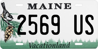 ME license plate 2569US