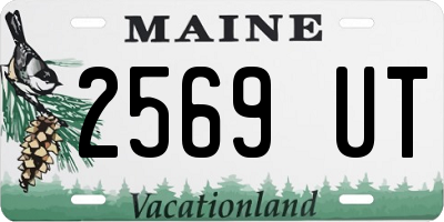 ME license plate 2569UT
