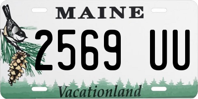 ME license plate 2569UU