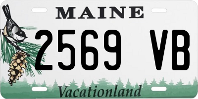 ME license plate 2569VB