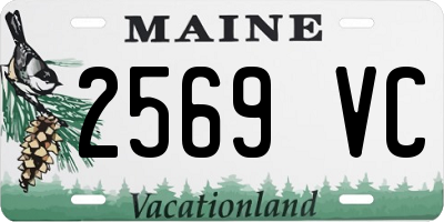 ME license plate 2569VC