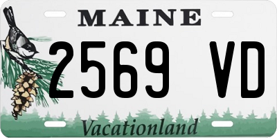 ME license plate 2569VD