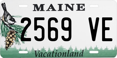 ME license plate 2569VE