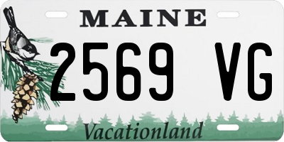 ME license plate 2569VG