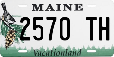 ME license plate 2570TH