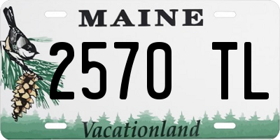 ME license plate 2570TL