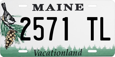 ME license plate 2571TL