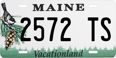 ME license plate 2572TS