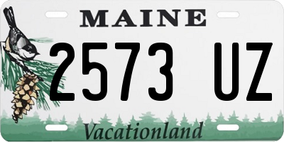 ME license plate 2573UZ