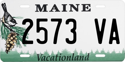 ME license plate 2573VA