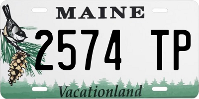 ME license plate 2574TP