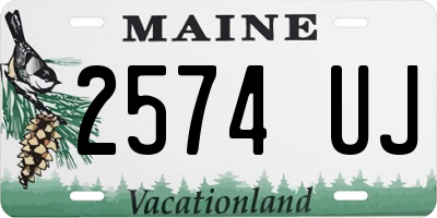 ME license plate 2574UJ