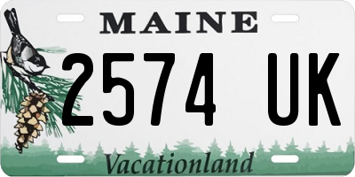 ME license plate 2574UK