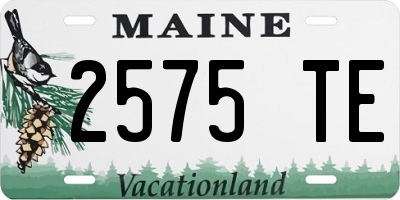 ME license plate 2575TE