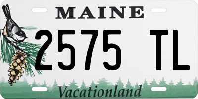 ME license plate 2575TL