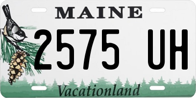 ME license plate 2575UH