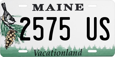 ME license plate 2575US