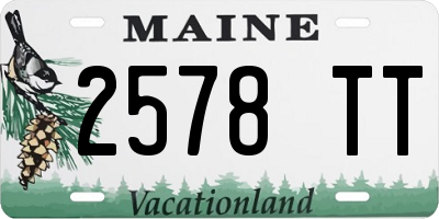 ME license plate 2578TT