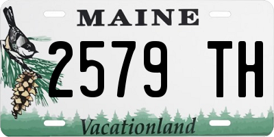 ME license plate 2579TH