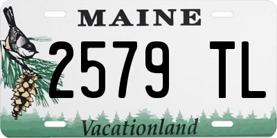ME license plate 2579TL