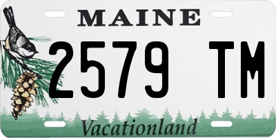 ME license plate 2579TM