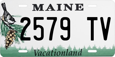 ME license plate 2579TV