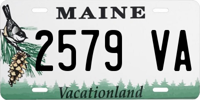 ME license plate 2579VA