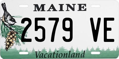 ME license plate 2579VE