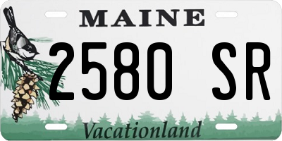 ME license plate 2580SR