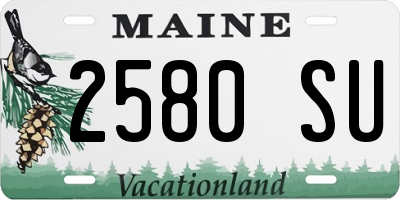 ME license plate 2580SU