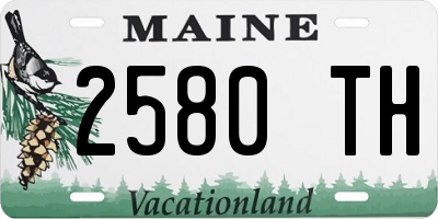 ME license plate 2580TH