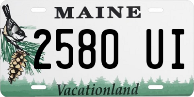 ME license plate 2580UI