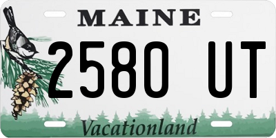 ME license plate 2580UT