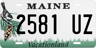 ME license plate 2581UZ