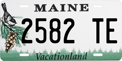ME license plate 2582TE