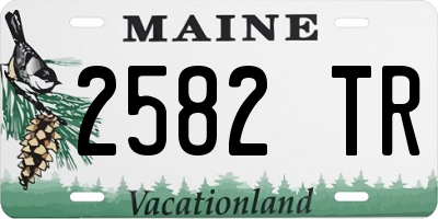 ME license plate 2582TR