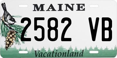 ME license plate 2582VB