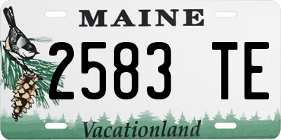 ME license plate 2583TE